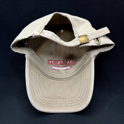 Vintage Lake Geneva Wisconsin Strapback Hat Khaki Tourist Travel Cap Embroidered