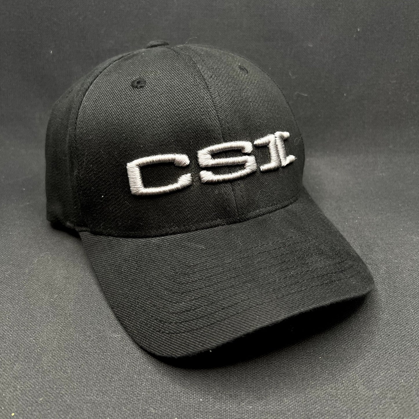 CSI Crew Flexfit Hat Black Yupoong Flexfit Embroidered Production Staff Cap S/M