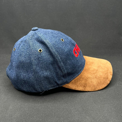 Vintage Kansas City Chiefs Annco Denim Suede Snapback Hat