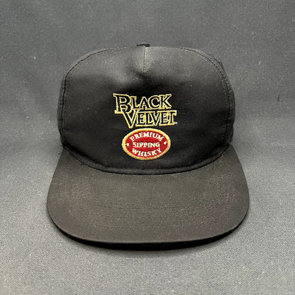 Vintage Black Velvet Premium Blended Canadian Whisky Snapback Hat Universal