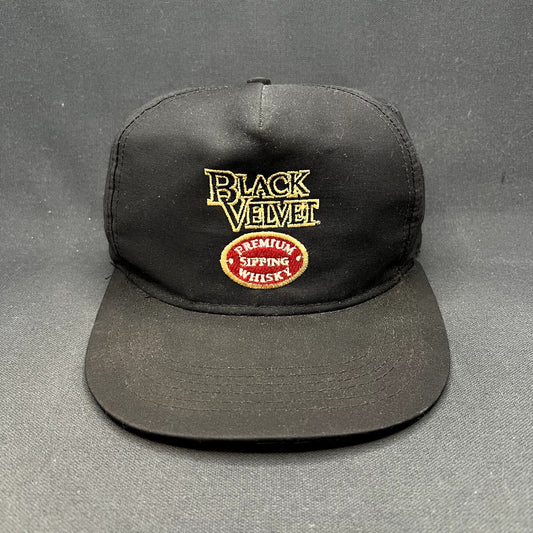 Vintage Black Velvet Premium Blended Canadian Whisky Snapback Hat Universal