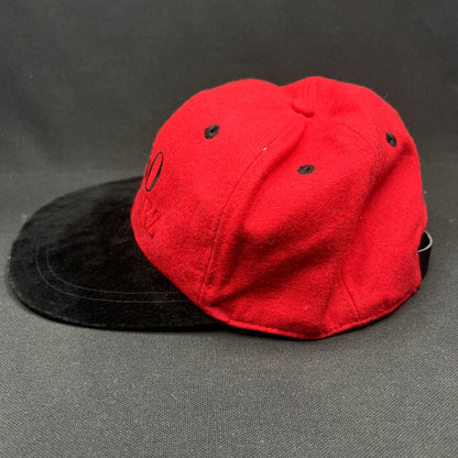 YOUTH Vintage FAO Schwarz Strapback Hat Wool Red Black