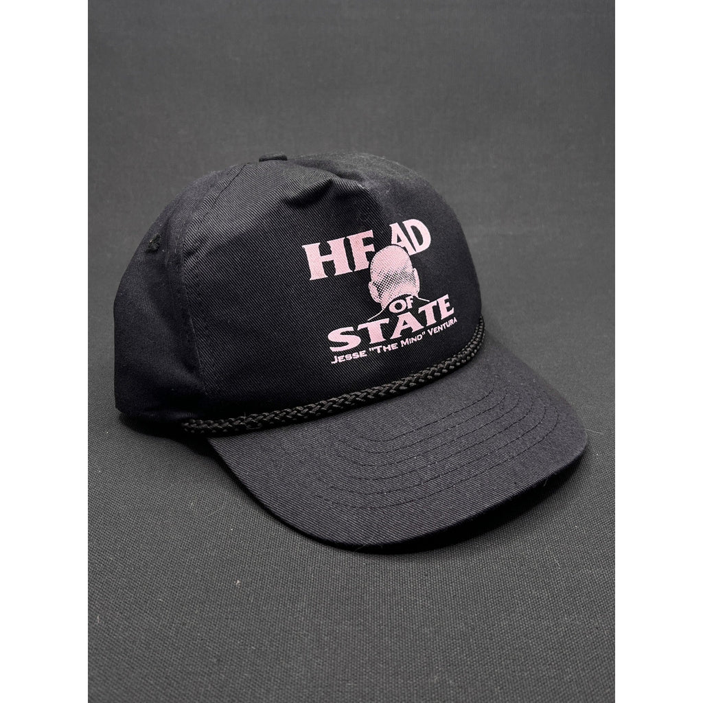 Vintage Jesse Ventura Extremely Rare “Head of State” Black Rope Snapback – Zkapz