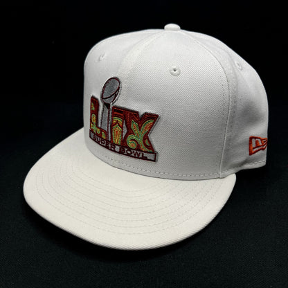 New Era Super Bowl LIX White 9FIFTY Snapback Hat NFL Football Cap