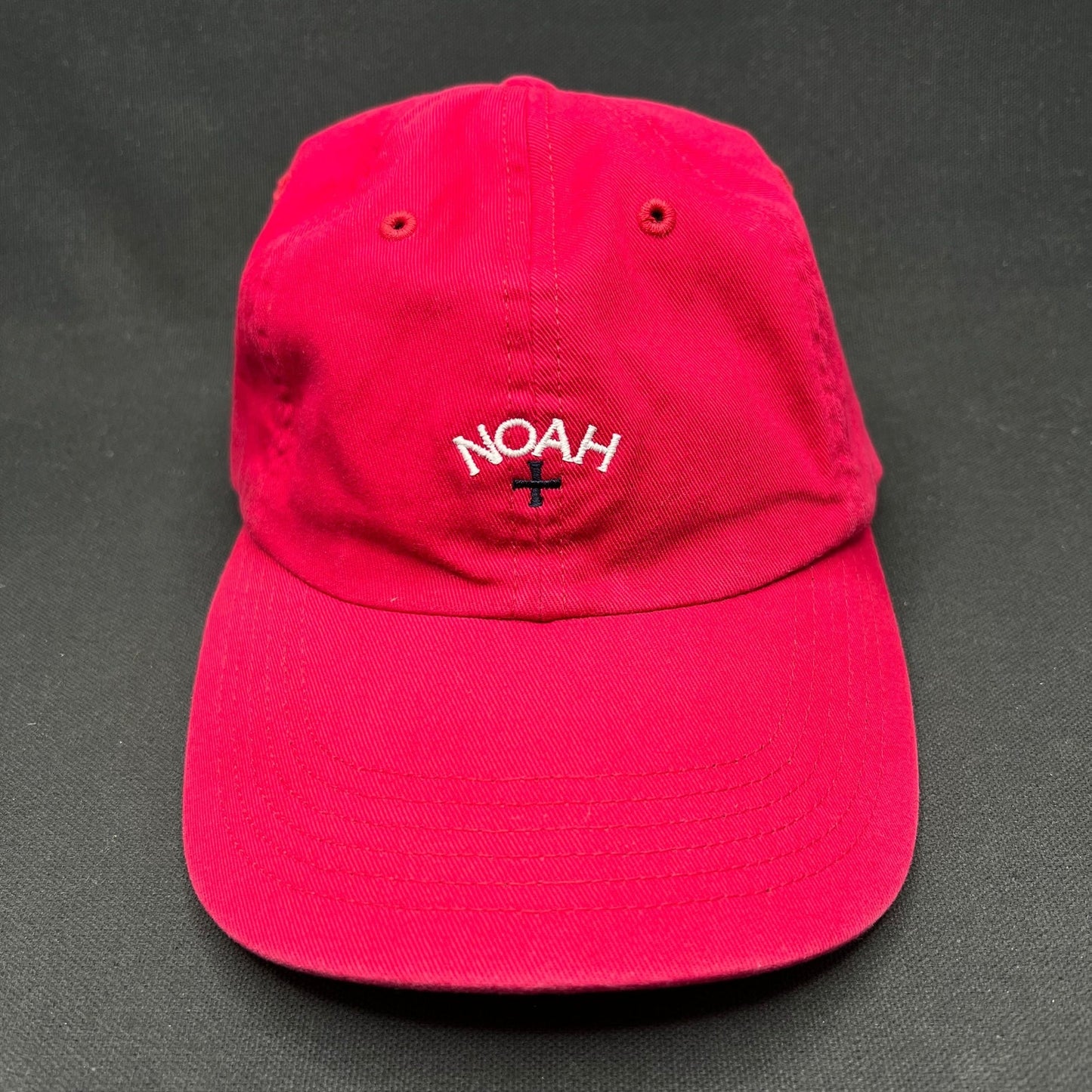 NOAH USA Red Logo Strapback Hat Streetwear Made in USA