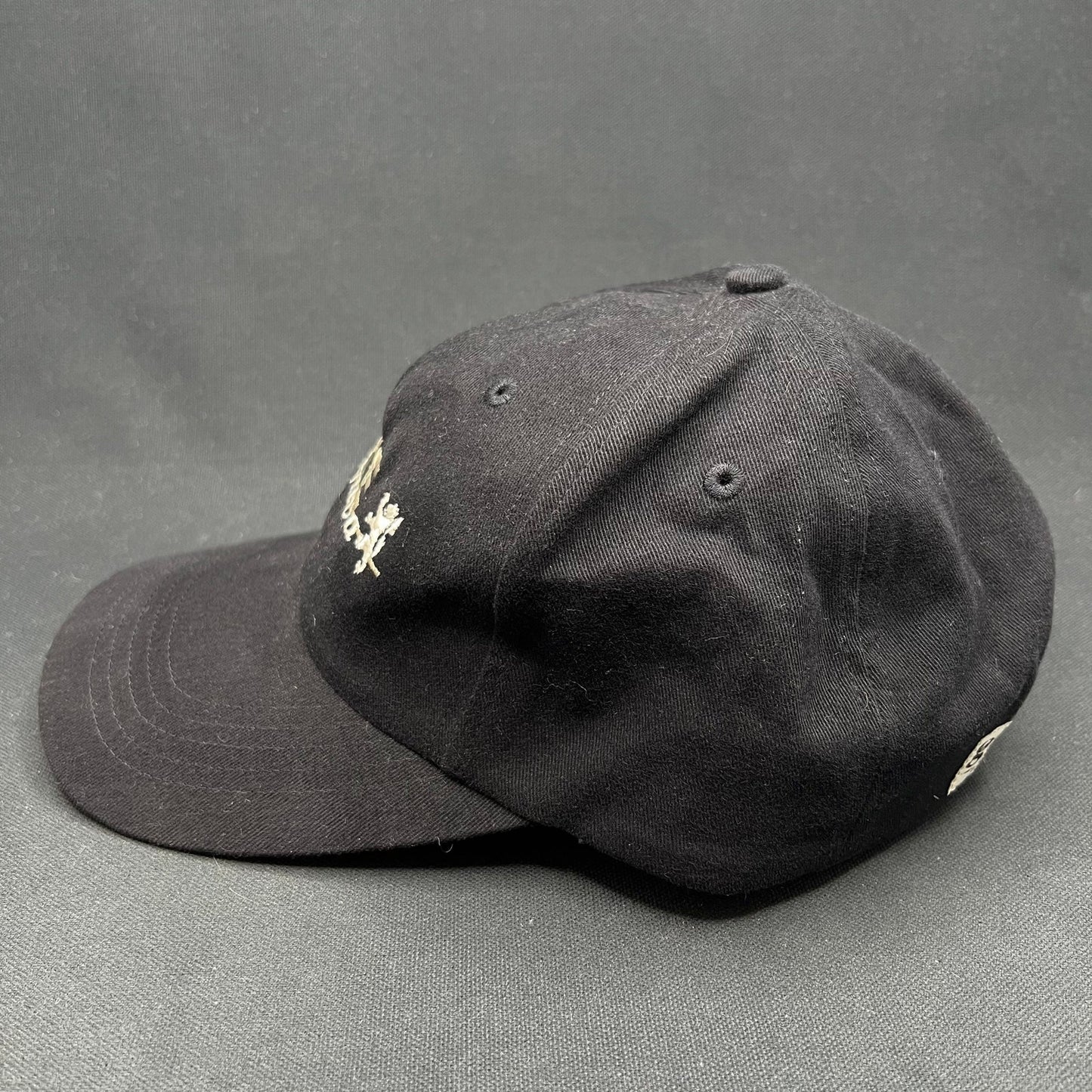 Vintage Lake Geneva Strapback Hat Black Script Logo Gear For Sports Cap