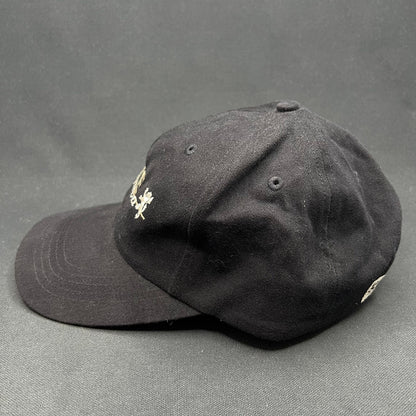 Vintage Lake Geneva Strapback Hat Black Script Logo Gear For Sports Cap