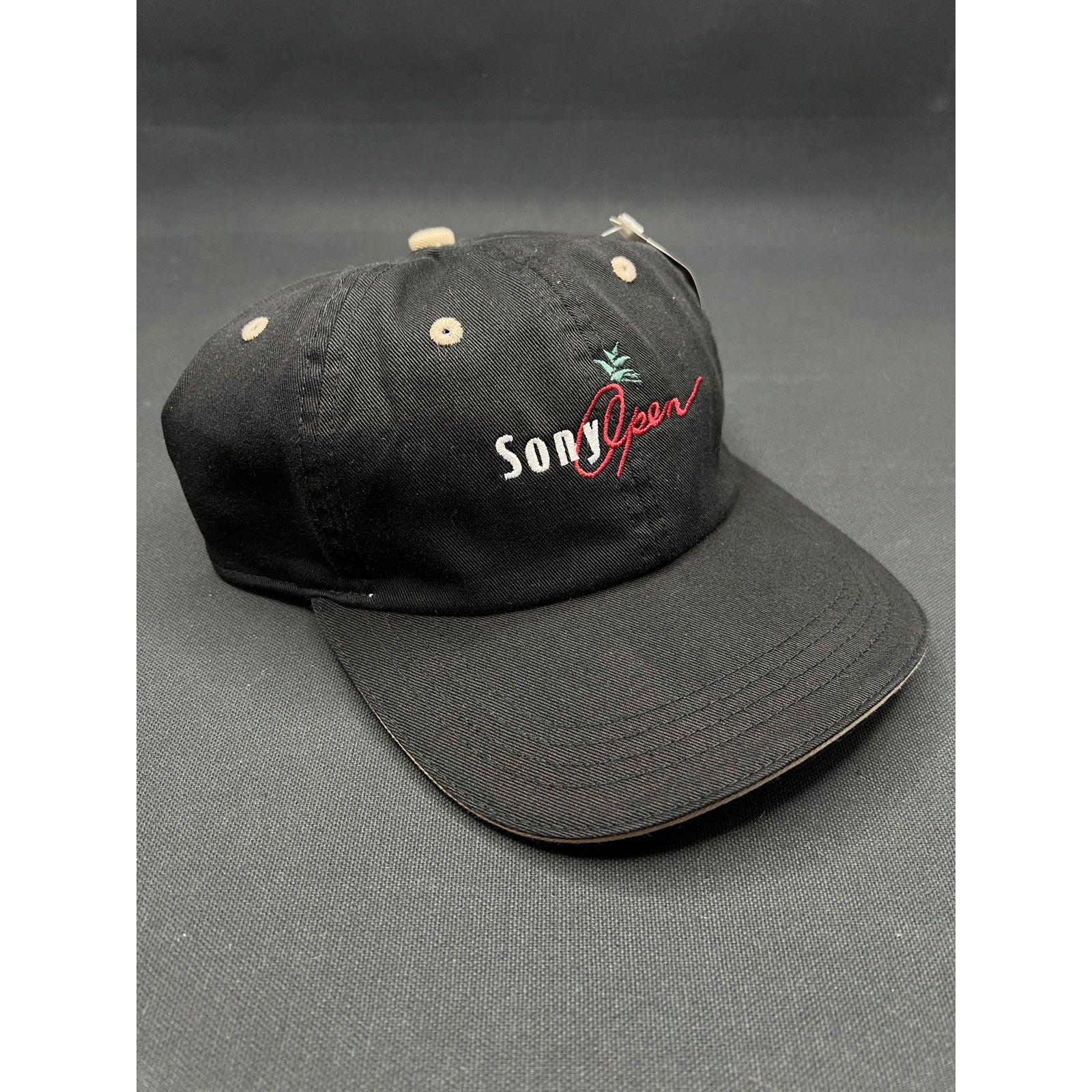 Sony Open Hawaii Golf Hat – Ahead Vintage Classic Cut Black Adjustable Cap