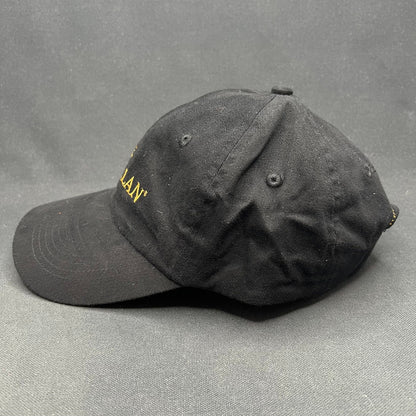 The Macallan Scotch Whisky Strapback Hat Black Gold Embroidered