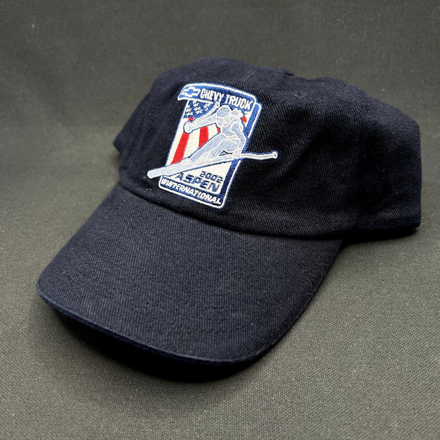 Vintage Chevy Truck Aspen Winternational 2002 Strapback Hat Karbon