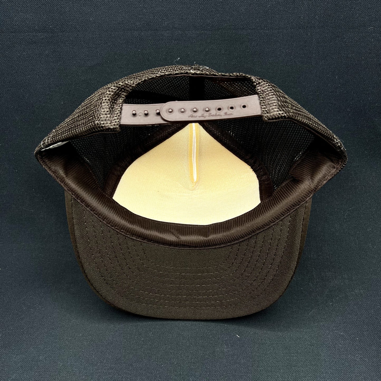 Vintage Party Patrol Trucker Hat Snapback Brown Mesh AHS Taiwan
