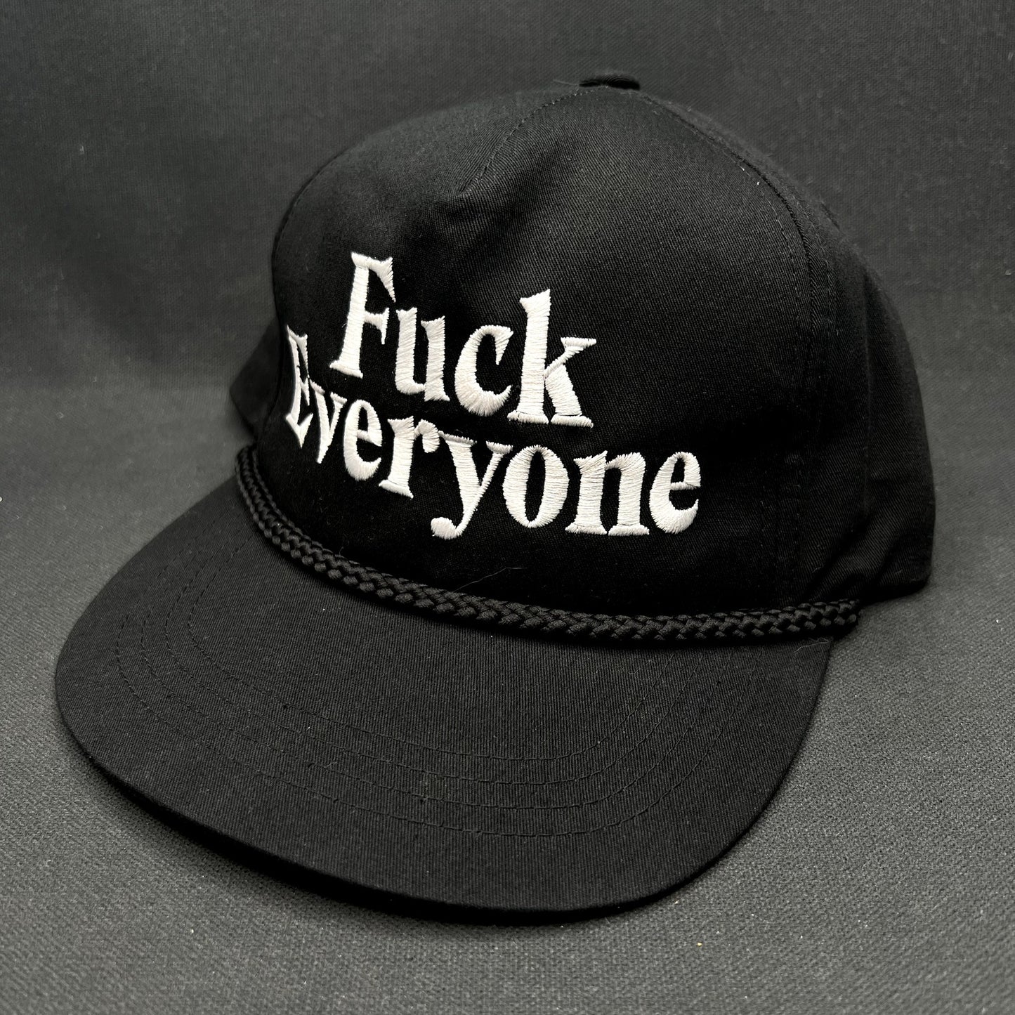 Fuck Everyone Snapback Hat Black Yupoong The Classics Statement Cap