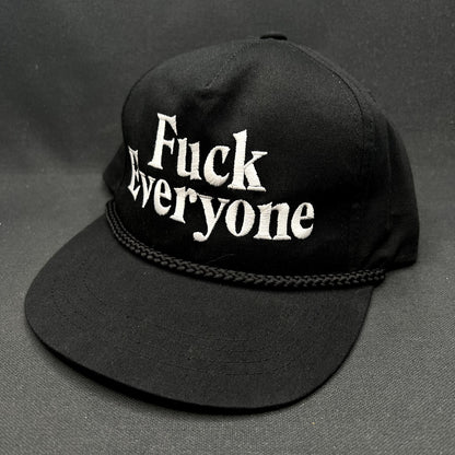 Fuck Everyone Snapback Hat Black Yupoong The Classics Statement Cap