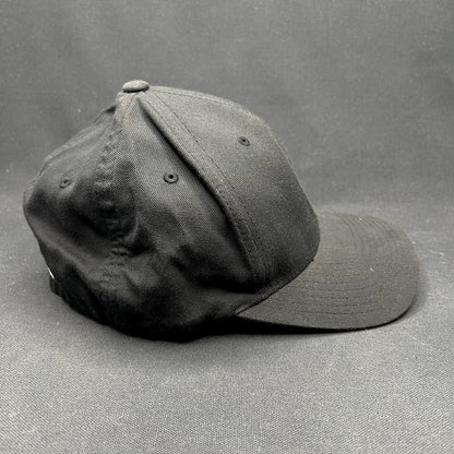 Y2K Hurley Flexfit Hat Black Blue White S/M Stretch Fit Cap