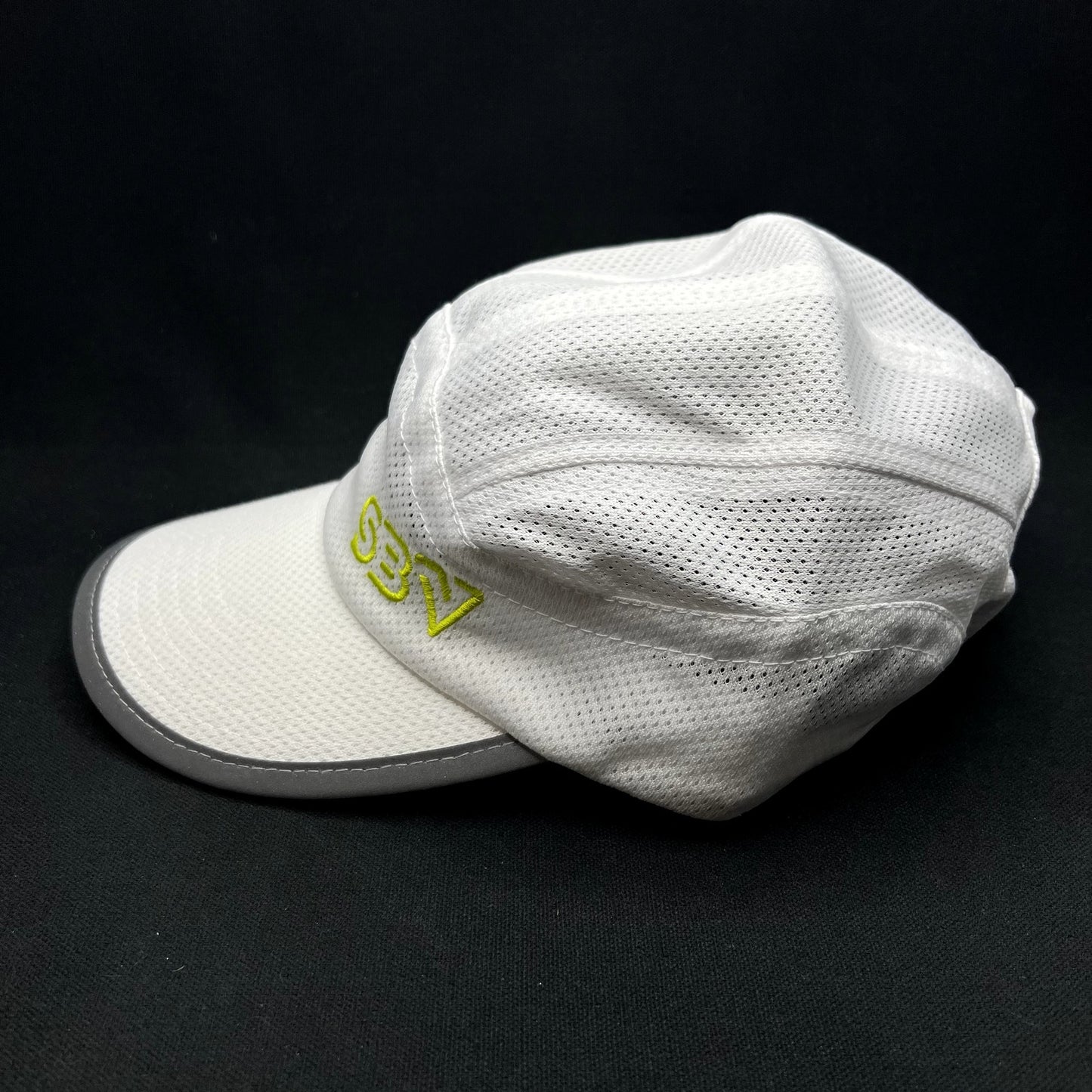 Snowmass Base Village SBV Performance Running Hat White Reflective 5 Panel Cap
