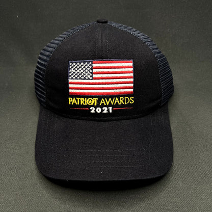 Patriot Awards 2021 USA Flag Snapback Trucker Hat Made in USA