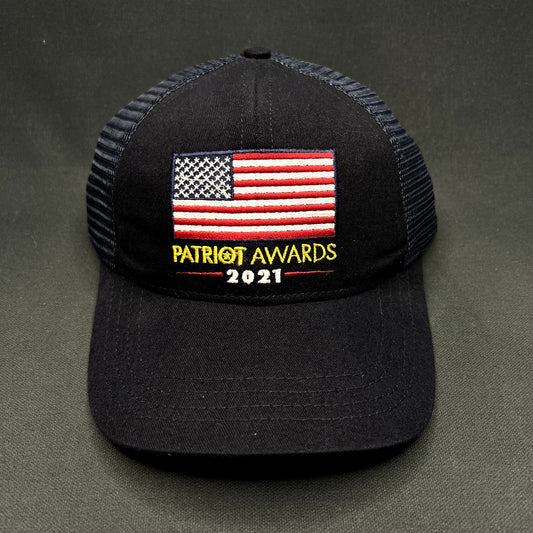 Patriot Awards 2021 USA Flag Snapback Trucker Hat Made in USA