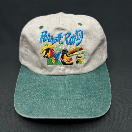 Vintage Jimmy Buffett Parrot Party Strapback Hat Dorfman Pacific