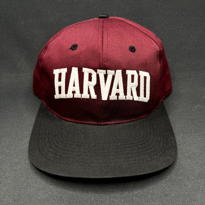 Vintage Harvard Snapback Hat Collegiate Licensed Wool Blend