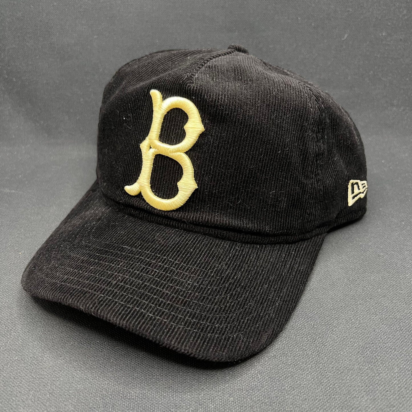 Brooklyn Dodgers New Era 9TWENTY Corduroy Snapback Hat Black