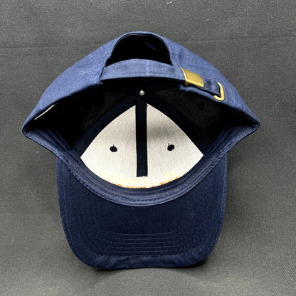 Holmes Cay Single Cask Rum Strapback Hat Navy Blue 100% Cotton Adjustable Cap