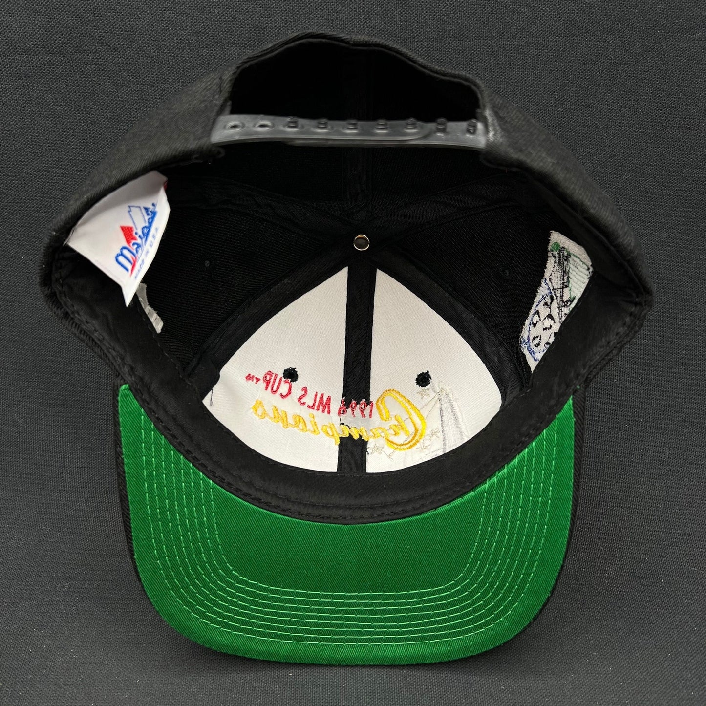 Vintage 1996 DC United MLS Cup Champions Snapback Hat Made USA