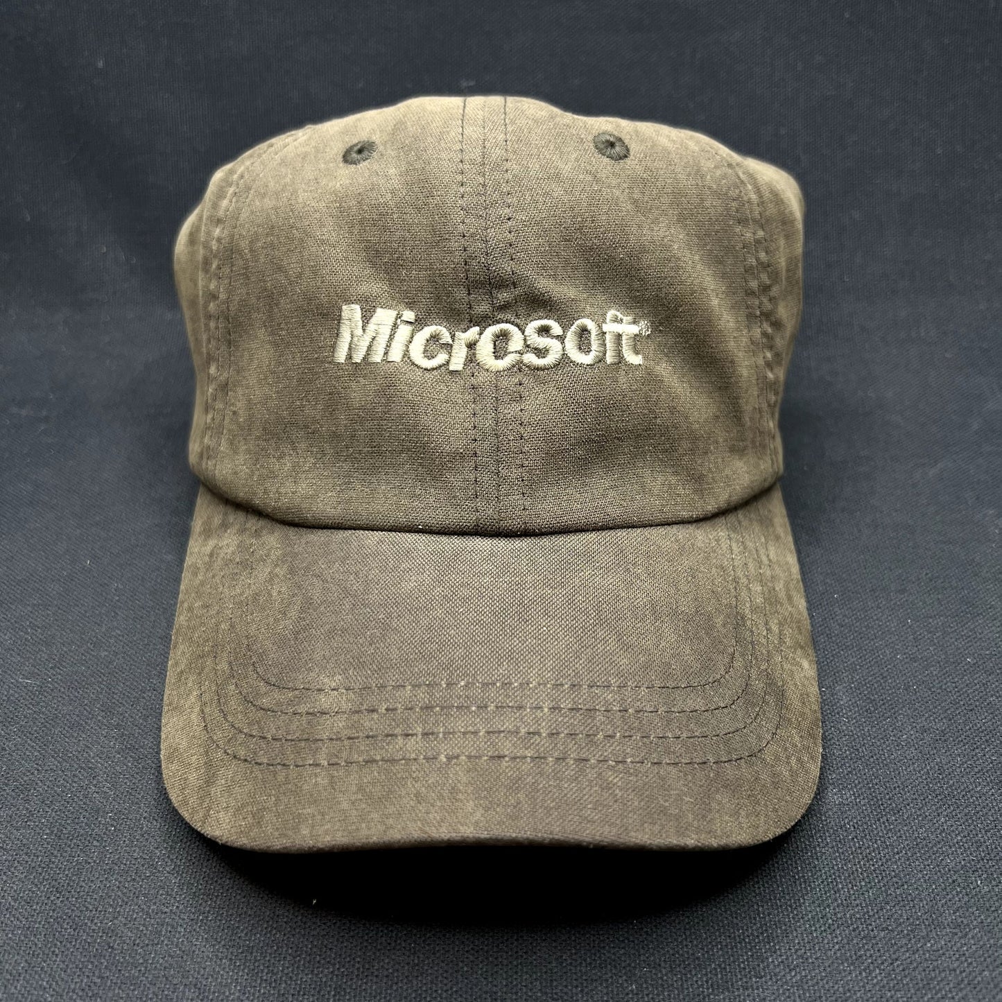 Vintage Microsoft Strapback Hat Port Authority Tech Company Cap