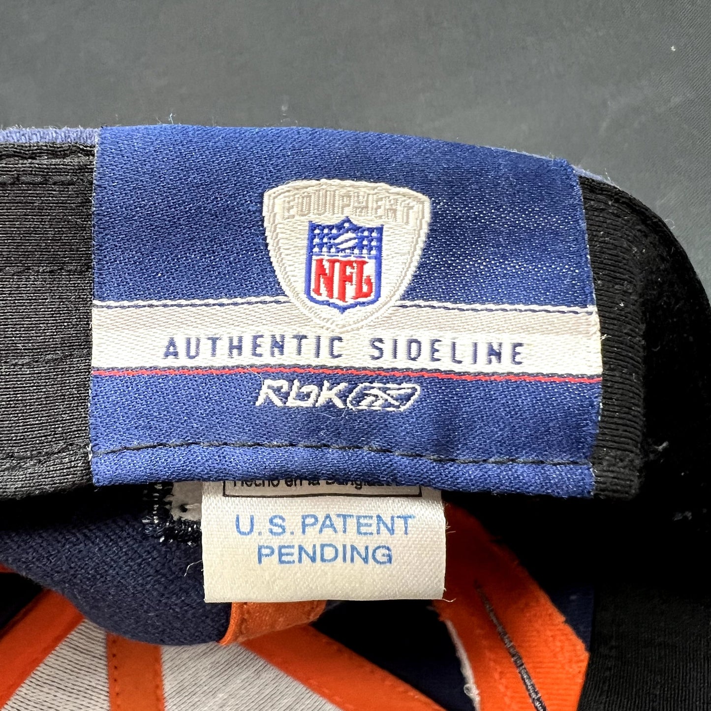 Denver Broncos Reebok Sideline Hat Signed Vance Johnson #82