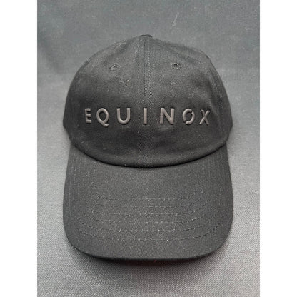 Equinox x DI Snapback Hat Black Rubber Logo Gym Fitness Cap Strapback