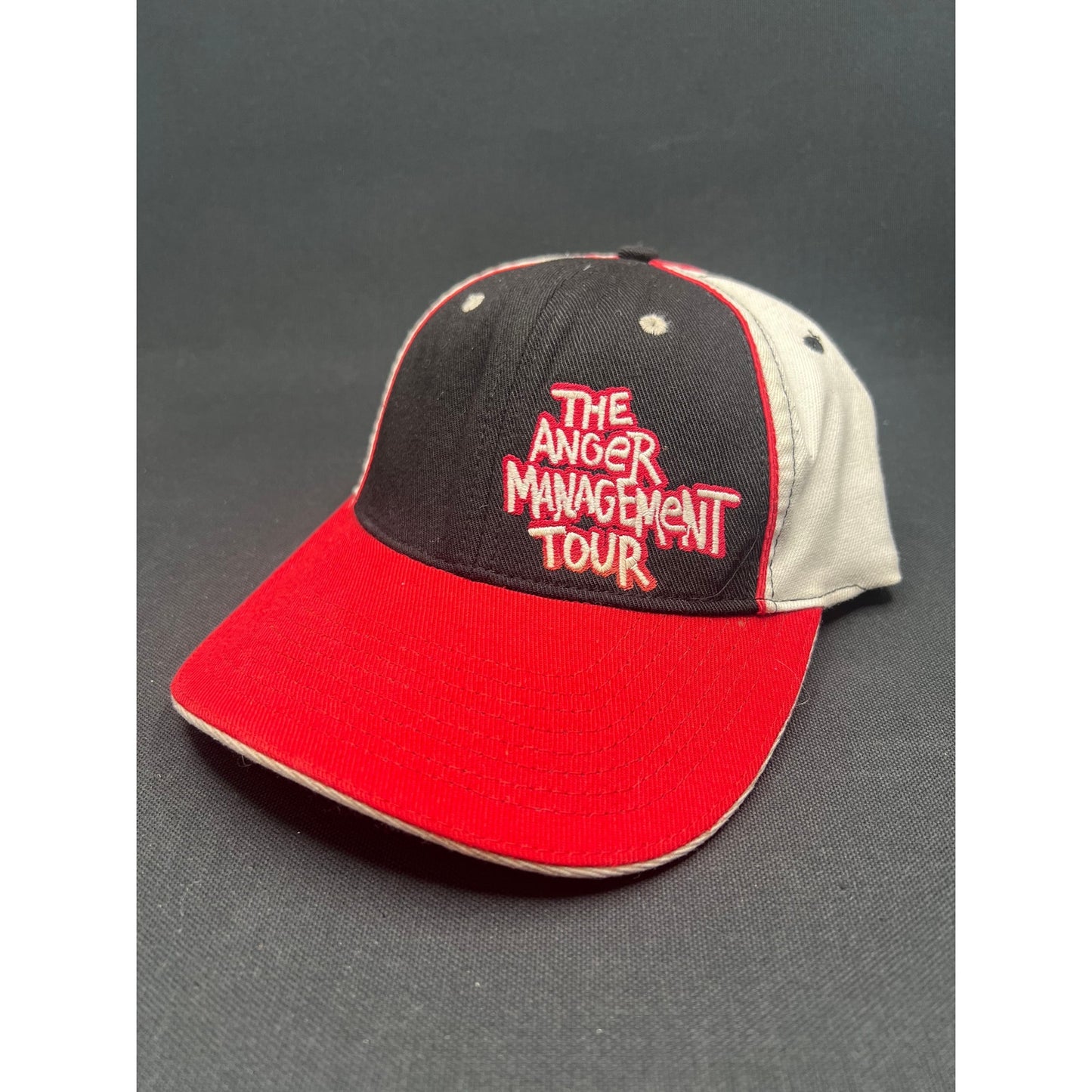 Vintage 2000s Eminem Shady Records Anger Management Tour Hat Rare Red Black OS