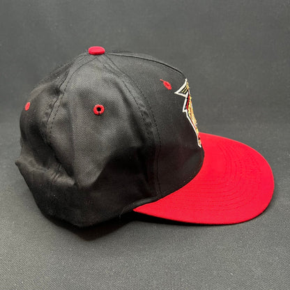 Vintage Indianapolis 500 1997 Snapback Hat Logo 7 Black Red Indy 500
