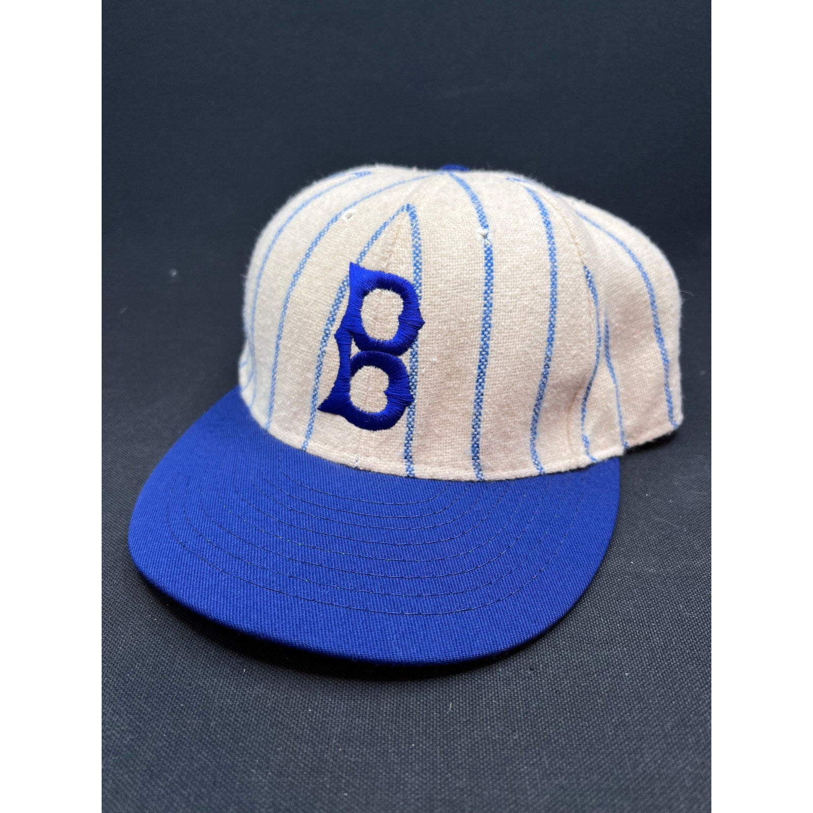 Vintage 1990's Brooklyn Dodgers Pinstripe Hat – American Needle Collection 7 3/8