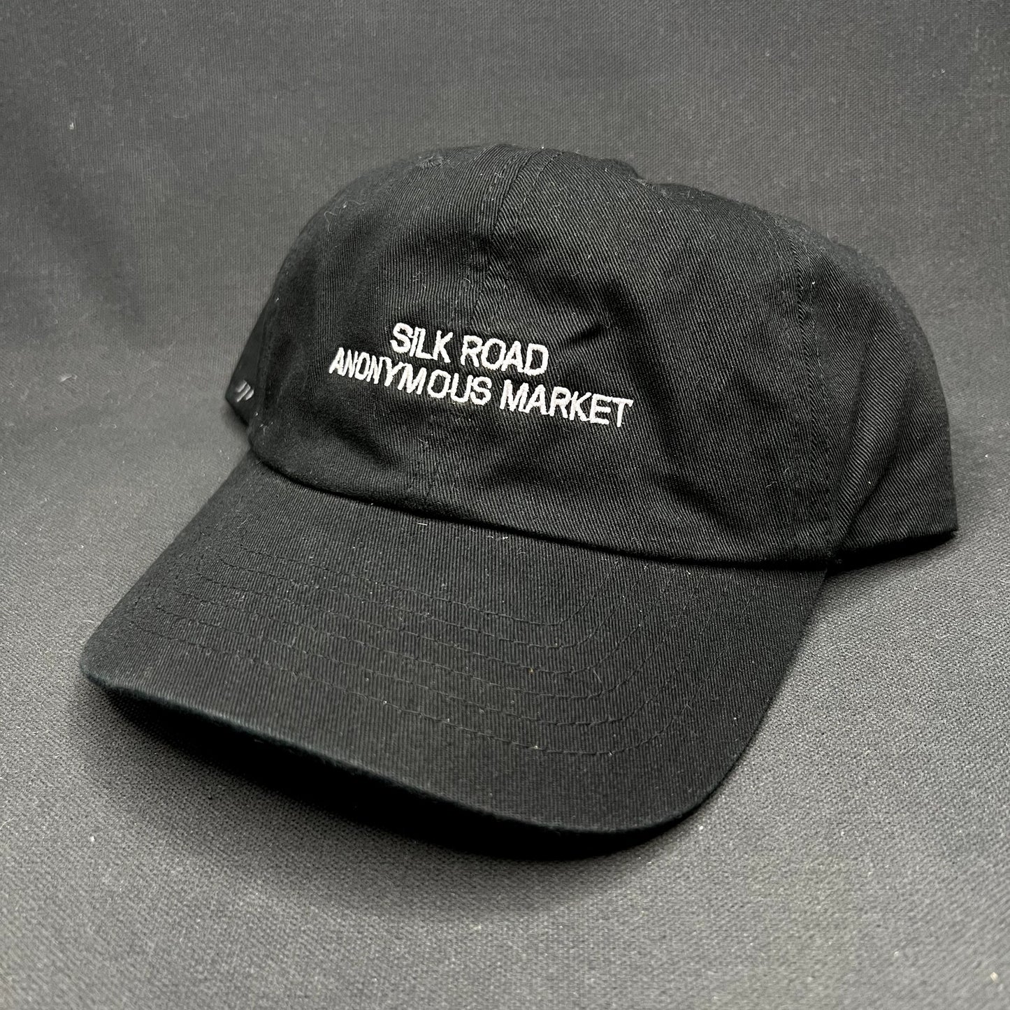 Silk Road Anonymous Market Strapback Hat Black Yupoong Dad Cap