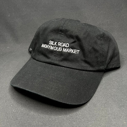 Silk Road Anonymous Market Strapback Hat Black Yupoong Dad Cap