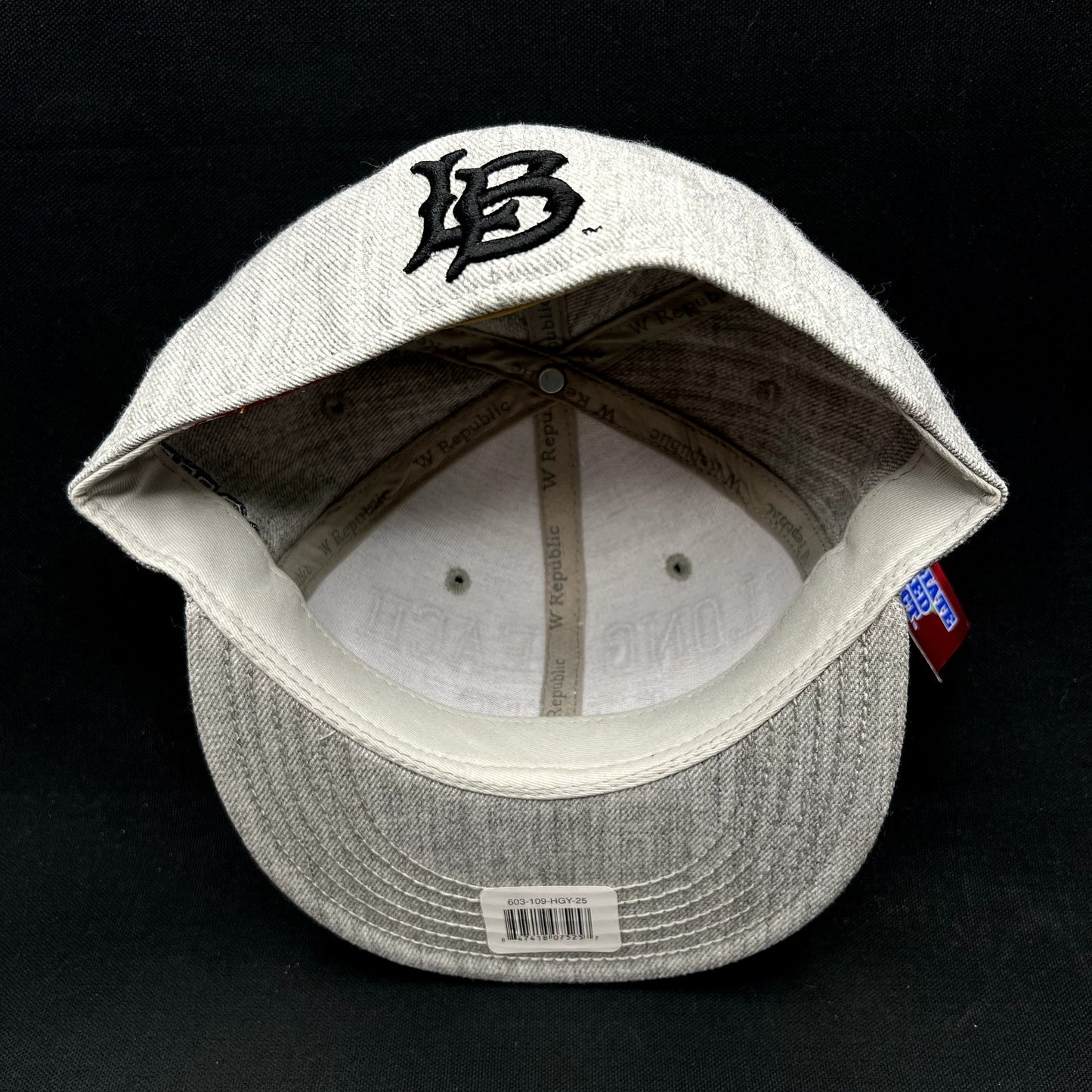 NWT Long Beach State 49ers Fitted Hat 7 1/4 Gray W Republic Cap