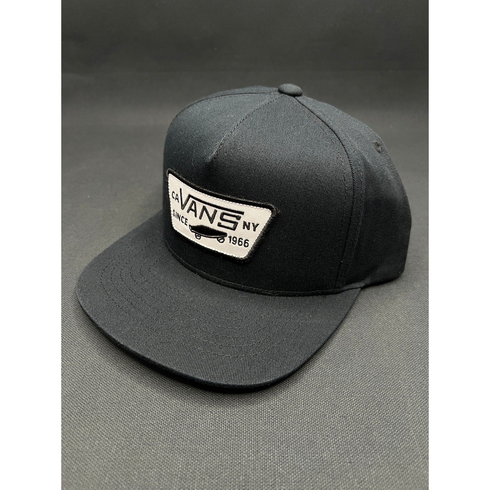 Rare Vans Skate Sample Not for Sale Snapback Hat Black White Yupoong 1966