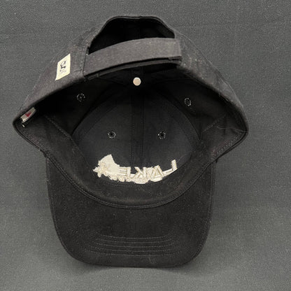 Vintage Lake Geneva Strapback Hat Black Script Logo Gear For Sports Cap