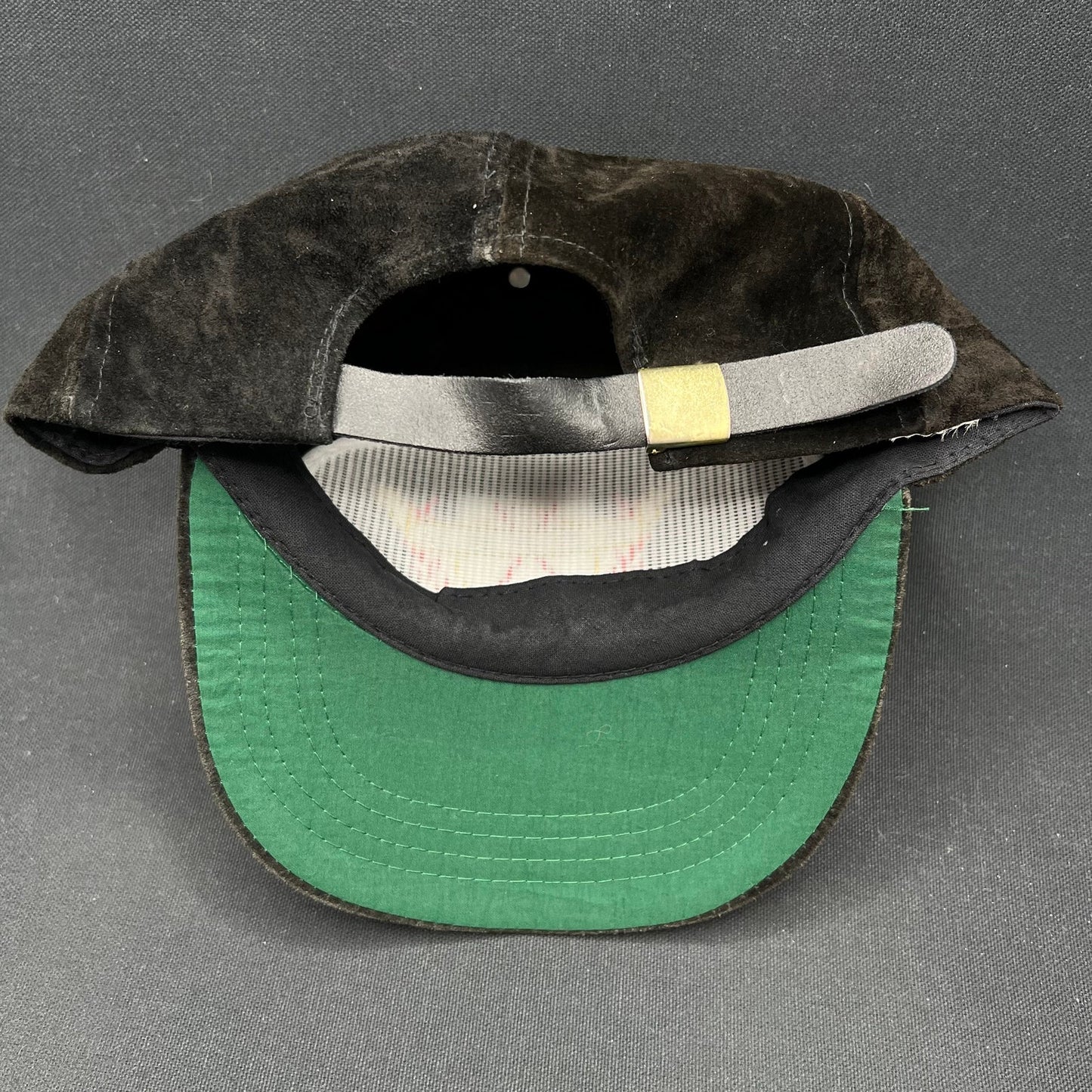 Vintage Aspen 100% Suede Strapback Hat Ski Country Imports USA