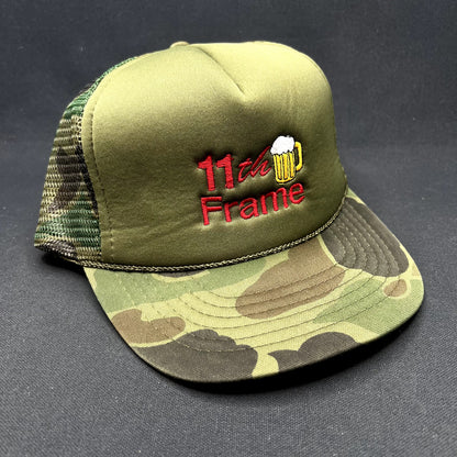 11th Frame Bowling Beer Camo Trucker Snapback KC Cap Hat