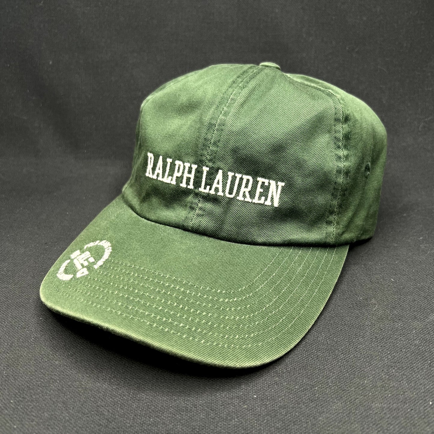 Vintage Polo Jeans Co Ralph Lauren Strapback Hat Green USA