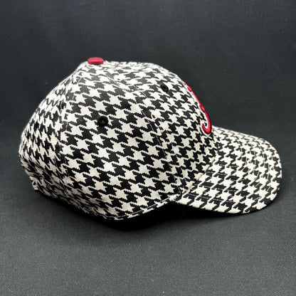 Vintage Alabama Crimson Tide Nike Houndstooth Strapback Hat NCAA