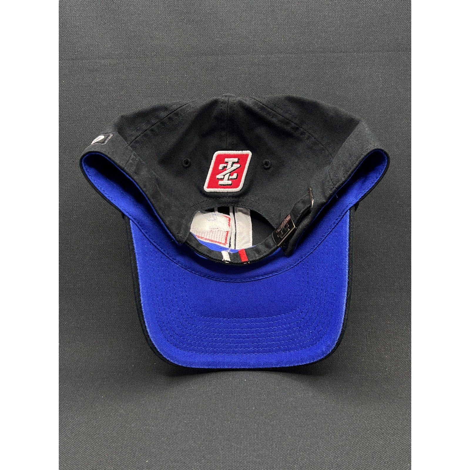 Vintage IZOD IndyCar Series Strapback Hat Black Blue Racing Cap