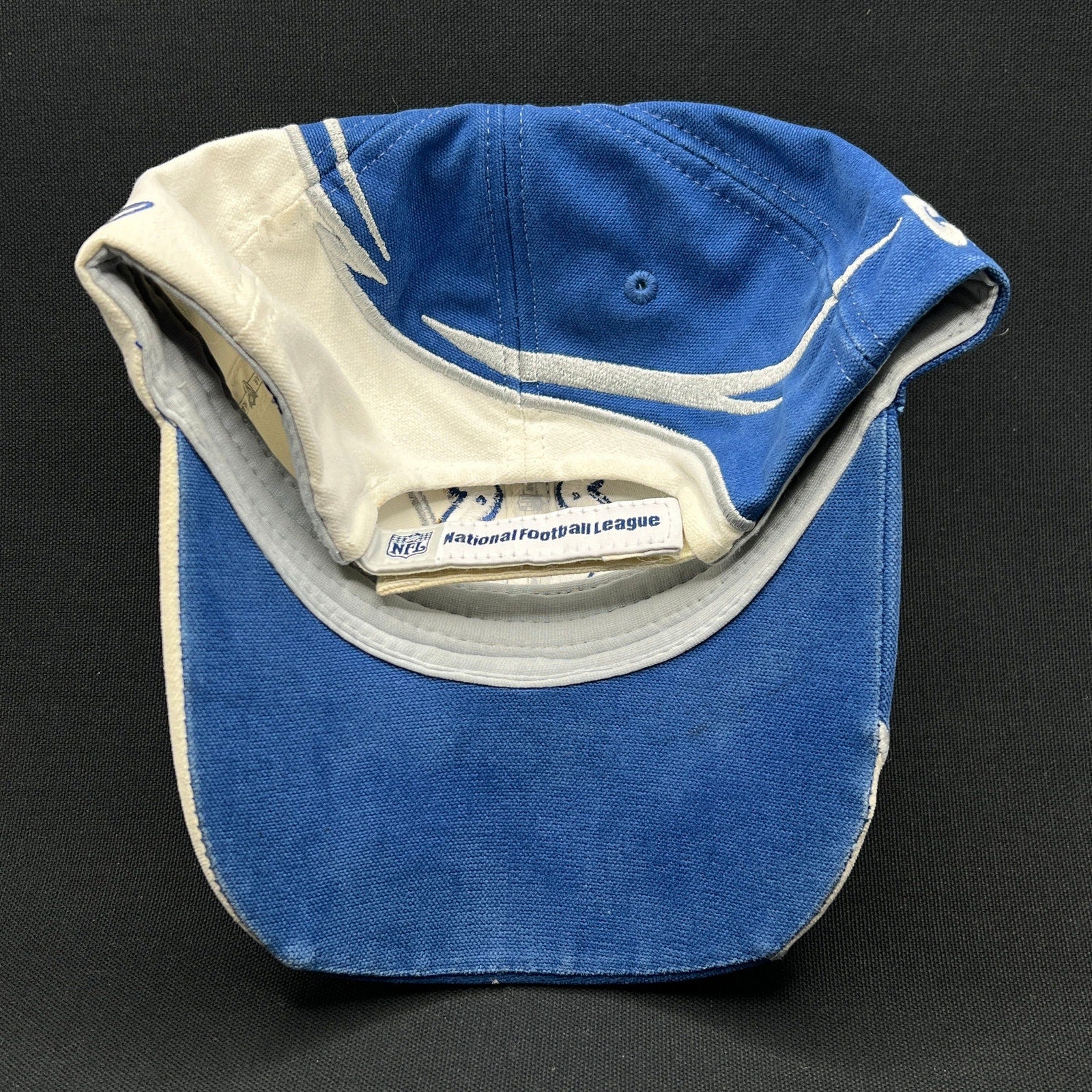 Vintage Indianapolis Colts Reebok NFL Hat Blue White Early 2000s Strapback