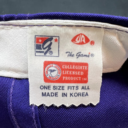 Vintage Washington Huskies The Game Snapback Hat Purple NCAA USA