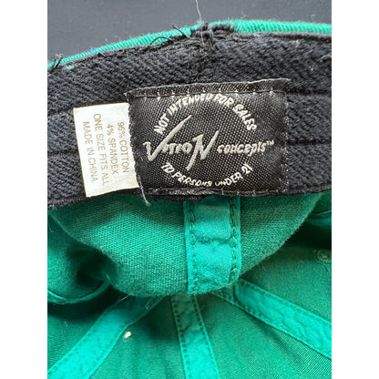 Vintage 90s Mickey’s Malt Liquor Hat Vision Concepts Green Gold Flex Fitted