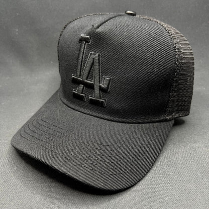 Los Angeles Dodgers 2020 World Series Blackout Trucker Snapback Hat