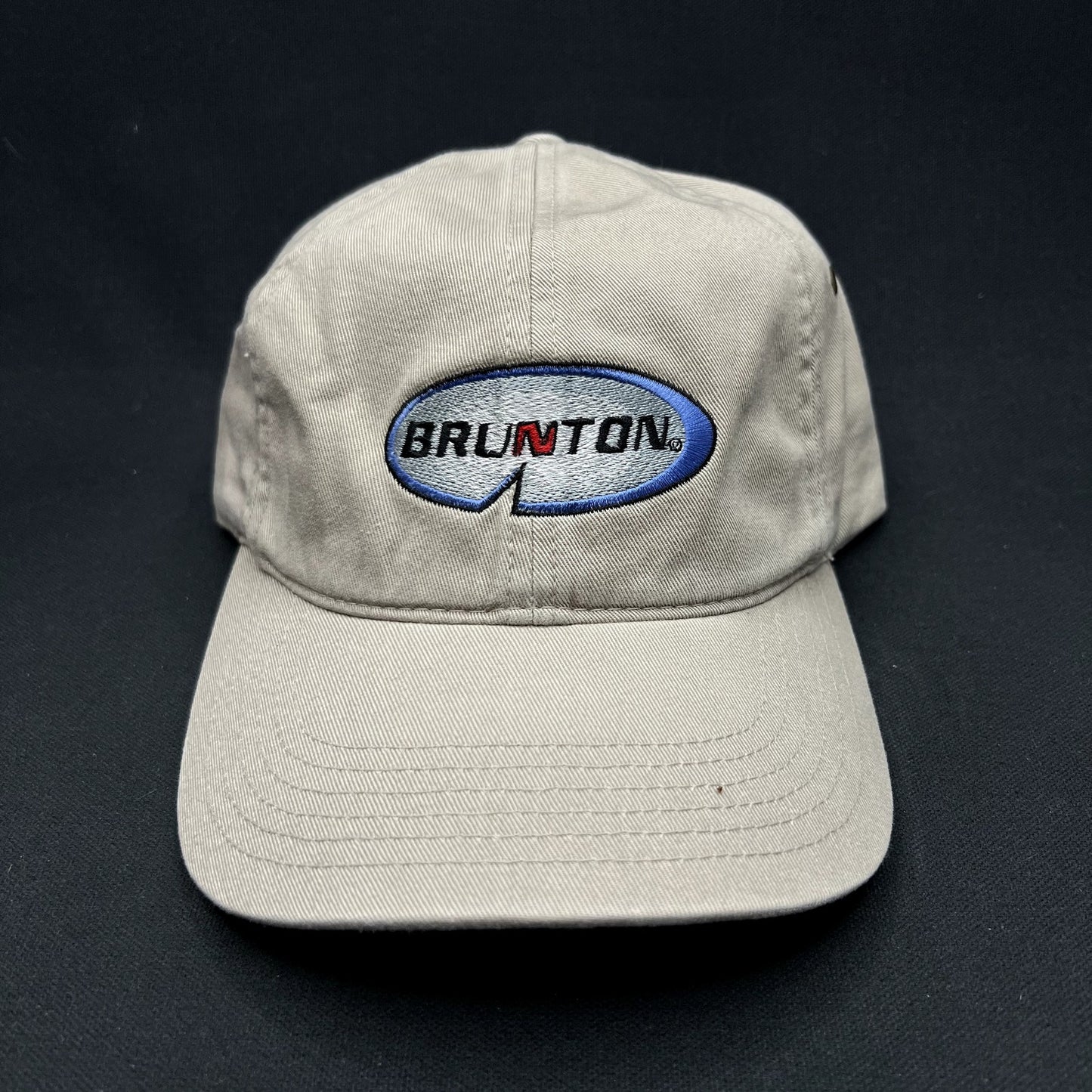 Vintage Brunton Richardson Strapback Hat Surveying Geology Outdoor Promo Cap