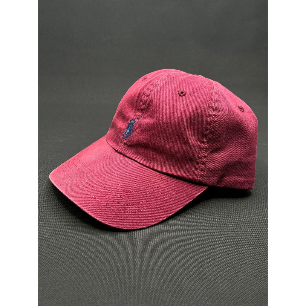 Polo Ralph Lauren Burgundy Washed Dad Hat – Adjustable Cotton Cap