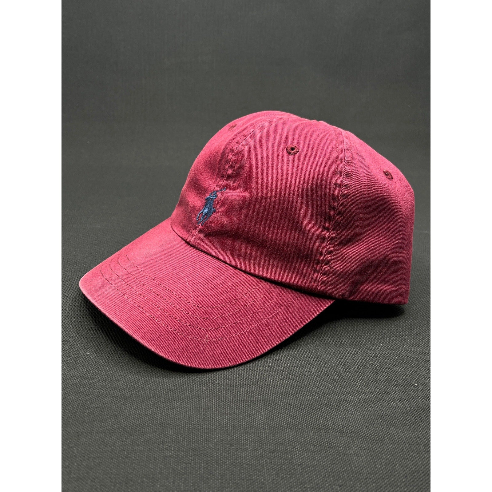 Polo Ralph Lauren Burgundy Washed Dad Hat – Adjustable Cotton Cap