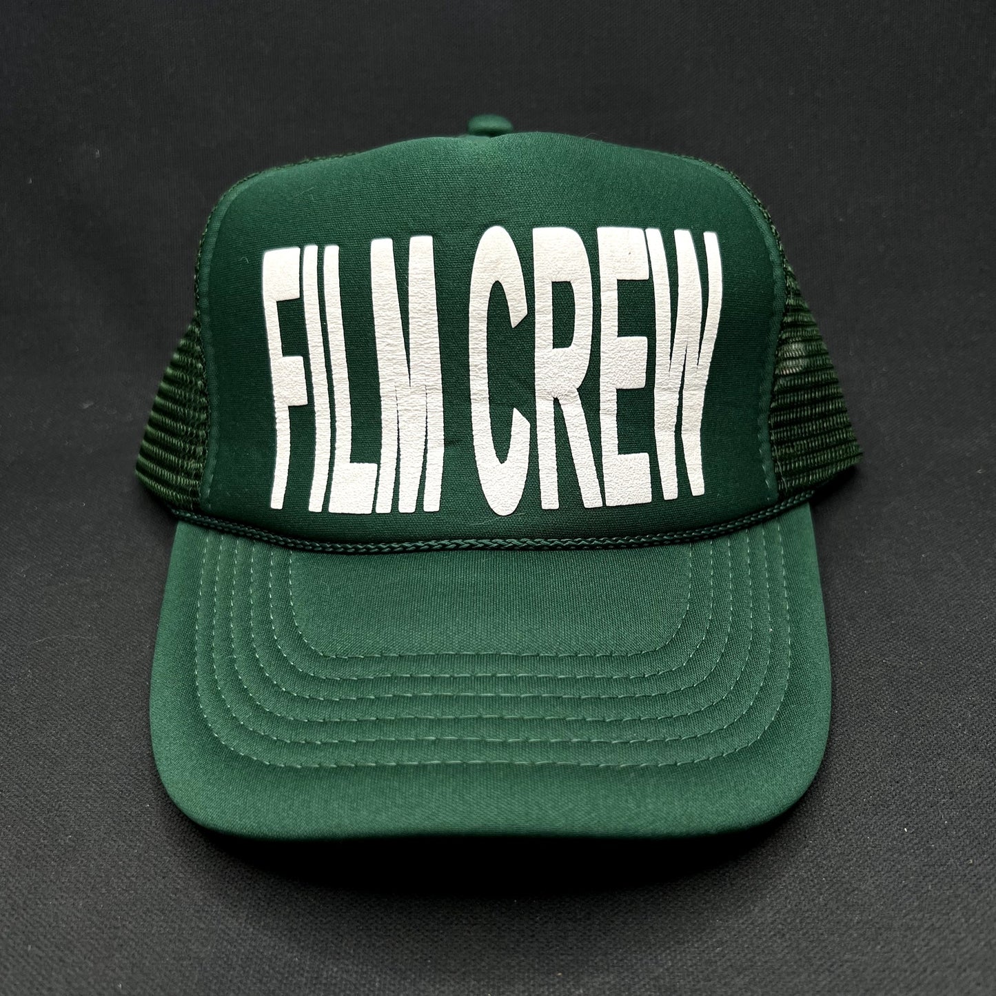 Vintage FILM CREW Green Mesh Trucker Snapback Hat Nissun Cap